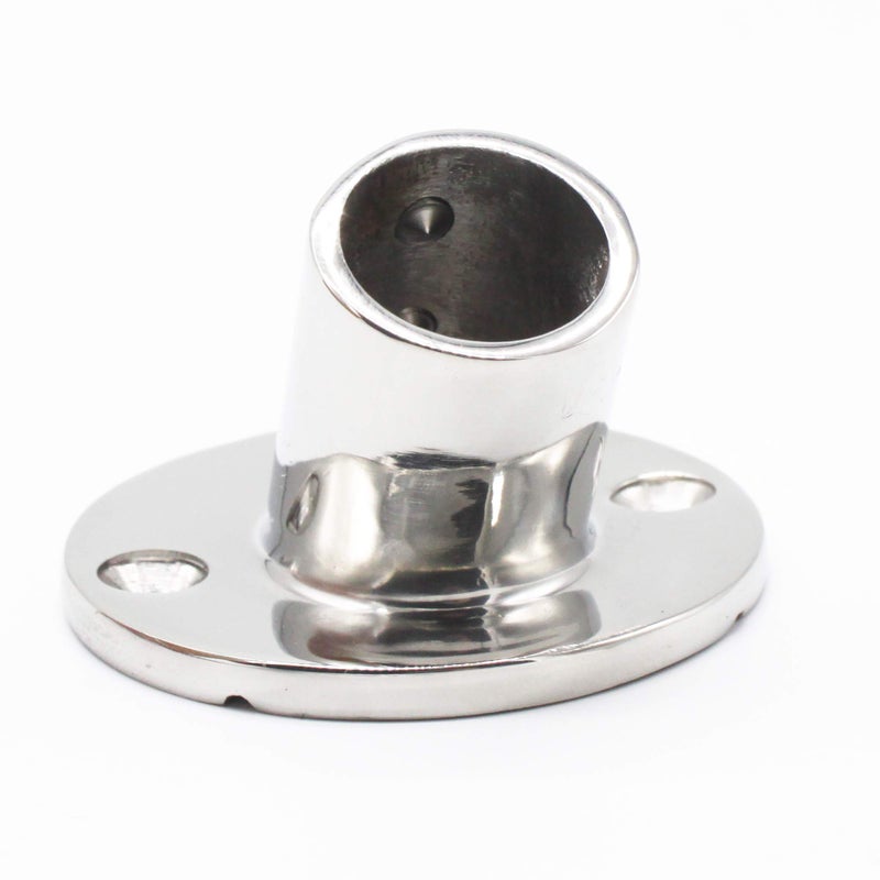 X-Haibei Boat Hand Rail Fittings 60 Degree Rail Base Stainless Steel fit 7/8 inch Tube - Image 4